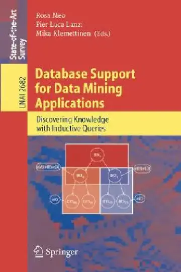 Cover of Database Support for Data Mining Applications