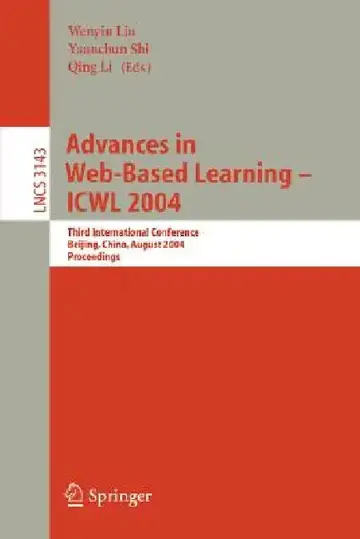 Cover of Advances in Web-Based Learning - Icwl 2004