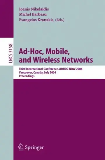Cover of Ad-Hoc, Mobile, and Wireless Networks