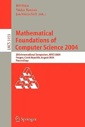 Cover of Mathematical Foundations of Computer Science 2004