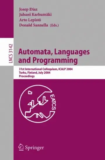 Cover of Automata, Languages and Programming