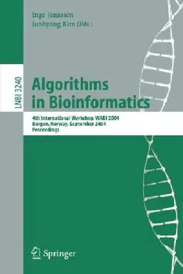 Cover of Algorithms in Bioinformatics
