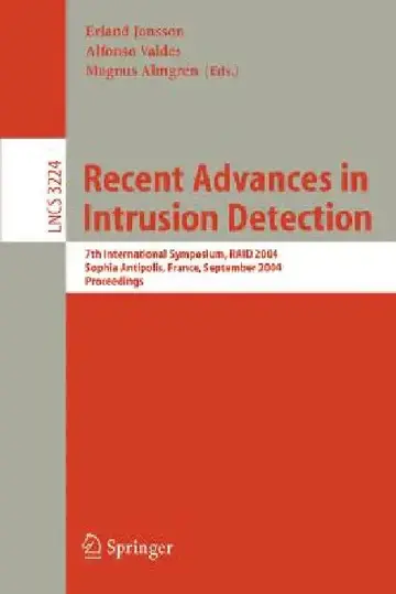 Cover of Recent Advances in Intrusion Detection