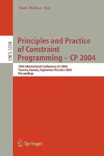 Cover of Principles and Practice of Constraint Programming - Cp 2004