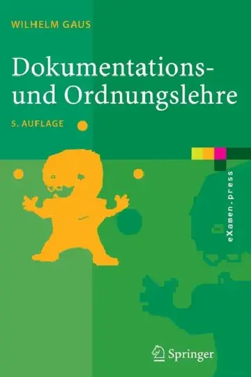 Cover of Dokumentations- Und Ordnungslehre