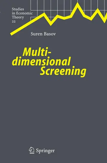 Cover of Multideimensional Screening