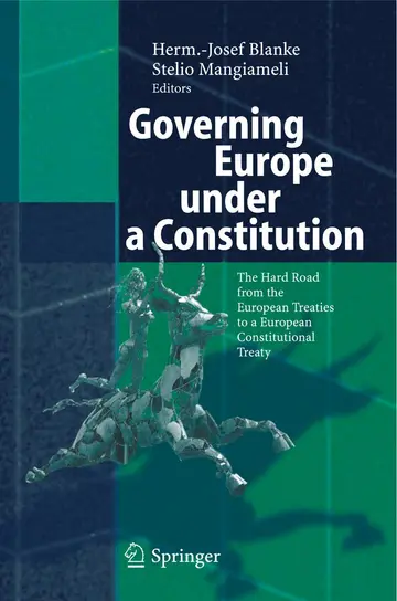 Cover of Governing Europe under a Constitution