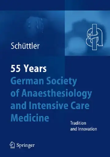 Cover of 55th Anniversary of the German Society for Anaesthesiology and Intensive Care