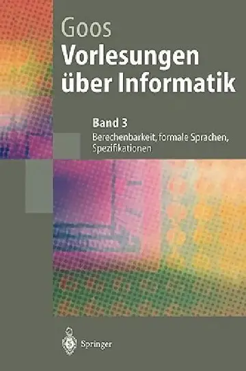 Cover of Vorlesungen Über Informatik