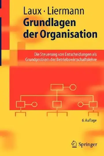 Cover of Grundlagen Der Organisation