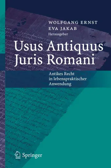 Cover of Usus Antiquus Juris Romani