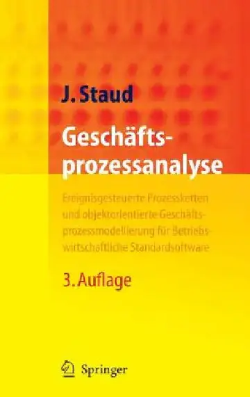 Cover of Geschäftsprozessanalyse