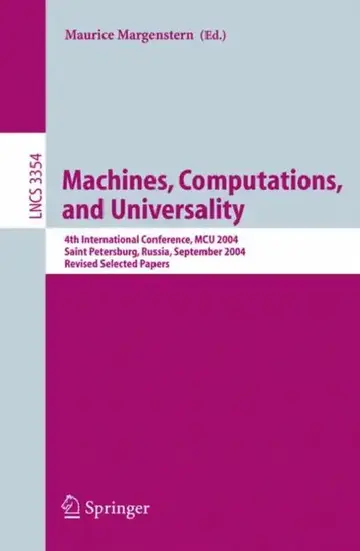 Cover of Machines, Computations, and Universality