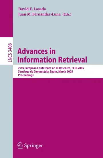 Cover of Advances in Information Retrieval