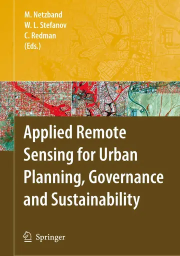Cover of Applied Remote Sensing for Urban Planning, Governance and Sustainability