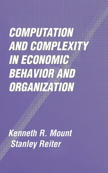 Cover of Computation and Complexity in Economic Behaviour and Organisation