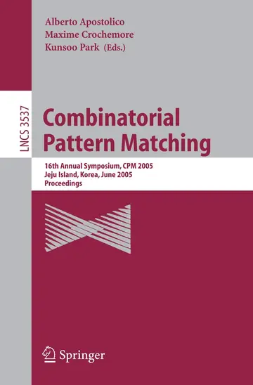 Cover of Combinatorial Pattern Matching