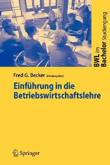 Cover of Einführung in Die Betriebswirtschaftslehre