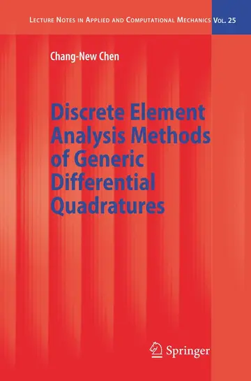 Cover of Discrete Element Analysis Methods of Generic Differential Quadratures