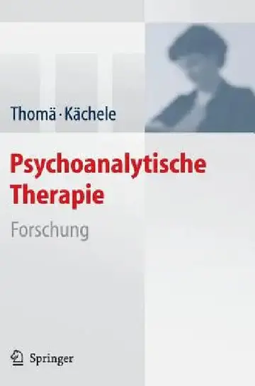 Cover of Psychoanalytische Therapie