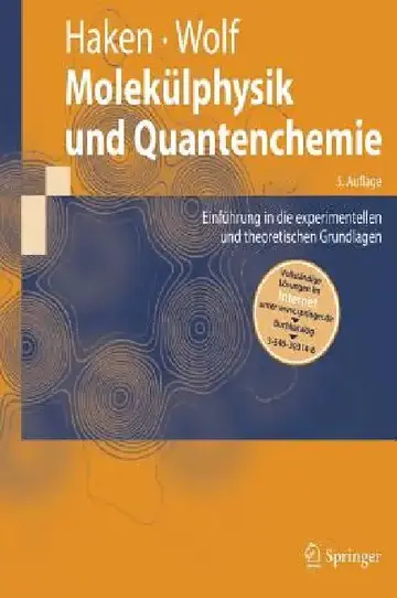Cover of Molekülphysik Und Quantenchemie