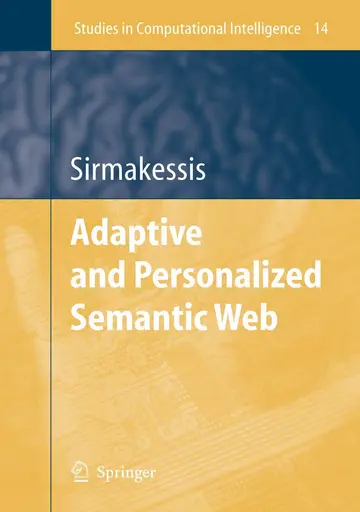 Cover of Adaptive and Personalized Semantic Web