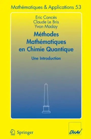 Cover of Méthodes Mathématiques En Chimie Quantique. Une Introduction