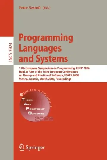 Cover of Programming Languages and Systems