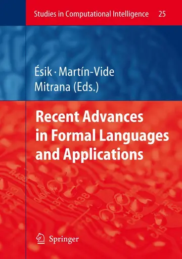 Cover of Recent Advances in Formal Languages and Applications