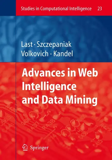 Cover of Advances in Web Intelligence and Data Mining