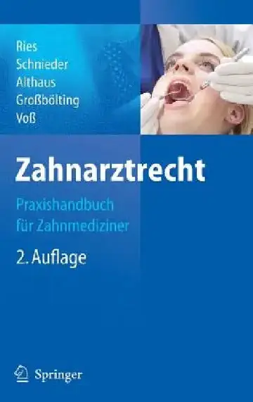 Cover of Zahnarztrecht