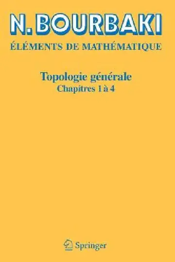 Cover of Topologie Générale