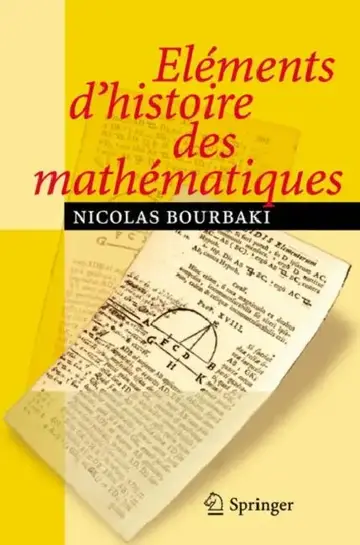 Cover of Eléments d'Histoire Des Mathématiques