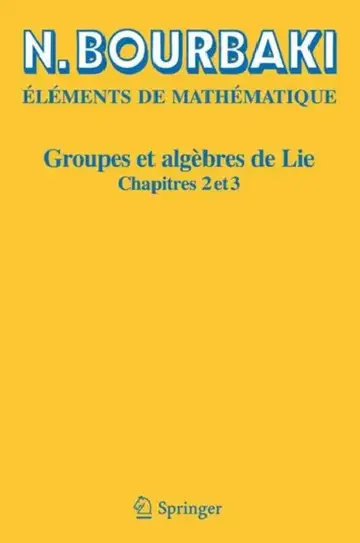 Cover of Groupes Et Algèbres de Lie