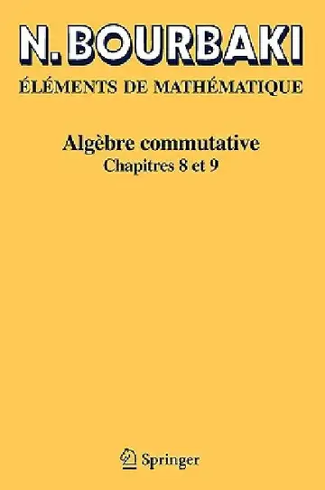 Cover of Algèbre Commutative