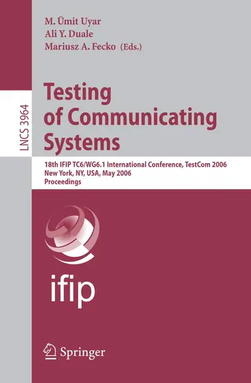 Cover of Testing of Communicating Systems