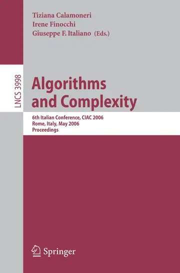 Cover of Algorithms and Complexity