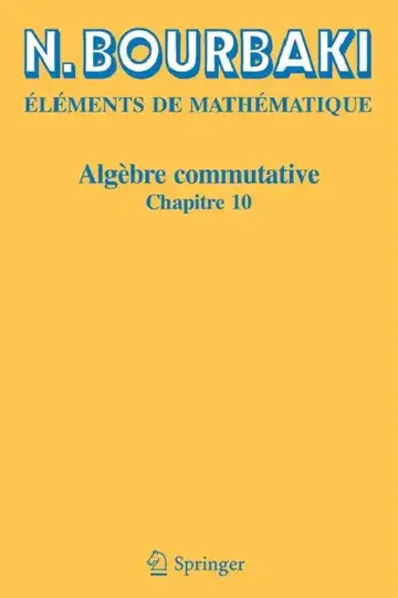 Cover of Algèbre Commutative