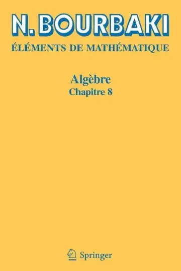 Cover of Algèbre