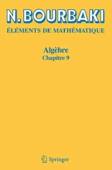 Cover of Algèbre
