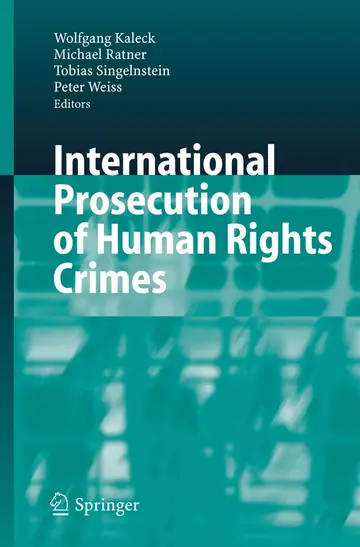 Cover of International Prosecution of Human Rights Crimes