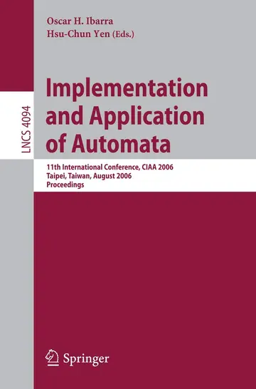 Cover of Implementation and Application of Automata
