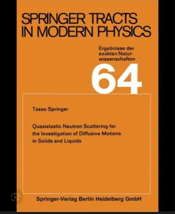 Cover of Quasielastic Neutron Scattering for the Investigation of Diffusive Motions in Solids and Liquids