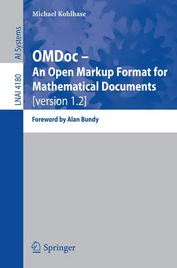 Cover of OMDoc -- An Open Markup Format for Mathematical Documents [version 1.2]