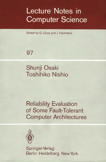 Cover of Reliability Evaluation of Some Fault-Tolerant Computer Architectures 1