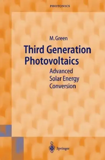 Cover of Third Generation Photovoltaics