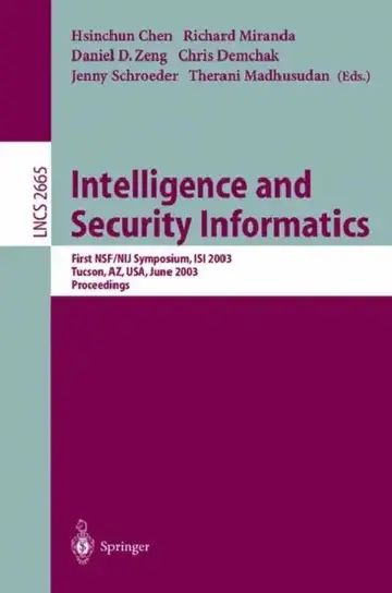 Cover of Intelligence and Security Informatics
