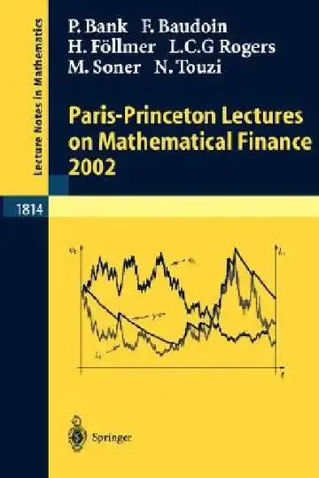 Cover of Paris-Princeton Lectures on Mathematical Finance