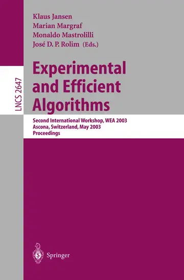 Cover of Experimental and Efficient Algorithms