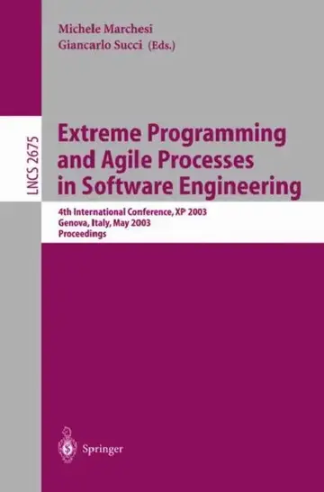 Cover of Extreme Programming and Agile Processes in Software Engineering